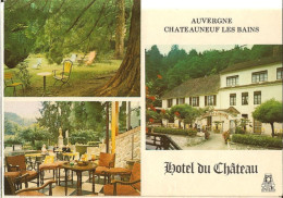 Chateauneuf Les Bains-hotel Du Chateau- Restaurant-cpm - Otros & Sin Clasificación