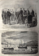 Corse - Les Navires "l'Armide", "l'Océan" Et Le "Jeanne D'Arc" Dans Le Rade D'Ajaccio-  Page Originale - 1871 - Historische Documenten