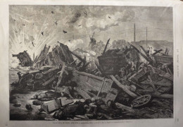 Catastrophe De Seclin, Près Lille -  Page Originale - 1871 - Documents Historiques