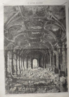 Les Ruines De Paris - Intérieur Du Palais D'Orsay - La Salle Des Séances - Page Originale - 1871 - Documents Historiques