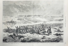 Les Combats Sous Metz - Bataille De Gravelotte - Page Original 1871 - Historische Documenten