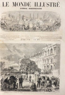 L'emprunt De La Ville De Paris - Les Souscripteurs Dans Les Ruines De L'Hôtel-de-Ville - Page Original 1871 - Historical Documents