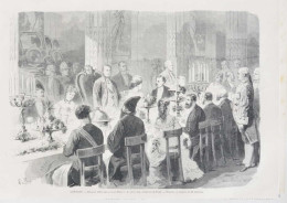 Londres - Banquet Offert Par Le Lord-Maire à M. Léon Say - Page Originale 1871 - Historical Documents