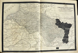 Carte Indiquant L'évacuation Des Départements Francais Par L'armée Allemande - Page Originale Double 1871 - Historical Documents