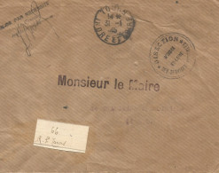 FRANCE ANNEE 1945 ENVEL. ENVEL. FRANCHISE POSTALE DIRECTION DES SERVICES AGRICOLES 31 1 45 TB  - Frankobriefe