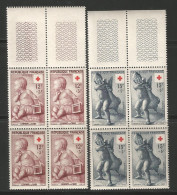 FRANCE ANNEE 1955 BLOCS DE 4 EX N°1048,1049 NEUFS** MNH TB COTE 66,00 €  - Nuovi