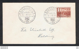 DENMARK: 1949 COVERT WITH 20 Ore (334) - TO THE INTERIOR - Storia Postale