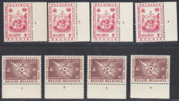 Belgique 1958 - Timbres Neufs. COB Nr.: PA 30/35. Jeux Des 4 Numéros De Planche. RARE¡¡¡ (EB) AR-02467 - Nuevos