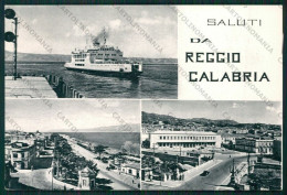 Reggio Calabria Città Traghetto Saluti Da Foto FG Cartolina ZK1675 - Reggio Calabria