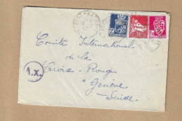 Los Vom 20.04 - Heimatbeleg Algerien Nach Genf 11943  Fort National - Briefe U. Dokumente