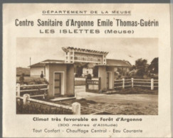 PG / Vintage // FEUILLET PUBLICITAIRE ANCIEN LES ISLETTES Meuse  CENTRE SANITAIRE Argonne - Programas