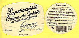 Étiquette " SUPER CASSIS De Nuits-Saint-Georges VEDRENNE " (2740)_ev67 - Other & Unclassified