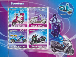 Guinea-Bissau 3889-3892 Kleinbogen (kompl. Ausgabe) Postfrisch 2008 Motorroller - Guinée-Bissau