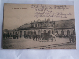 CPA   COURTRAI  //  GARE  1915 - Sonstige & Ohne Zuordnung