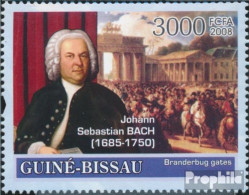 Guinea-Bissau 3766 (kompl. Ausgabe) Postfrisch 2008 Bach, Zug ICE, Mercedes-Benz - Guinée-Bissau