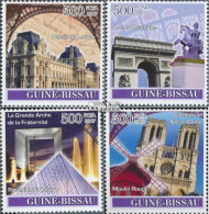 Guinea-Bissau 3653-3656 (kompl. Ausgabe) Postfrisch 2007 Denkmäler Von Paris - Guinea-Bissau