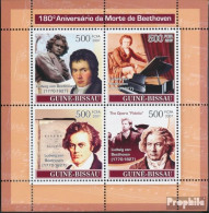 Guinea-Bissau 3643-3646 Kleinbogen (kompl. Ausgabe) Postfrisch 2007 Komponist Ludwig Van Beethoven - Guinée-Bissau