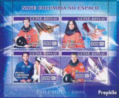 Guinea-Bissau 3530-3533 Kleinbogen (kompl. Ausgabe) Postfrisch 2007 Space Shuttle Columbia - Guinea-Bissau