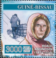 Guinea-Bissau 3515 (kompl. Ausgabe) Postfrisch 2007 Seefahrer: R. Amundsen, Eisbär, Hun - Guinée-Bissau