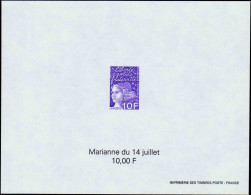 France épreuves Timbres D'usage Courant N°3086/3099  Marianne De Luquet 14 Blocs Gommés Qualité:** - 1997-2004 Maríanne Du 14 Juillet