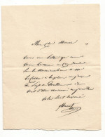 N°1932 ANCIENNE LETTRE A DECHIFFRER PAS DE DATE - Historische Dokumente