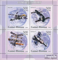 Guinea-Bissau 3338-3341 Kleinbogen (kompl. Ausgabe) Postfrisch 2006 Raumstationen - Guinée-Bissau