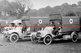 F014993 Ambulances. Red Cross. 1916. WW1 - REPRODUCTION - Other & Unclassified