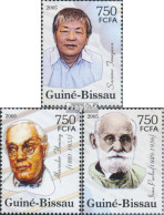 Guinea-Bissau 3180-3182 (kompl. Ausgabe) Postfrisch 2005 Nobelpreisträger – Medizin - Guinée-Bissau