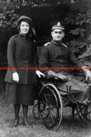 F015799 Salvation Army Bandmaster George Marshall And His Wife. South Tyneside. 1910 - REPRODUCTION - Other & Unclassified