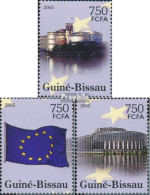 Guinea-Bissau 3167-3169 (kompl. Ausgabe) Postfrisch 2005 Mitgliedsflaggen, Europaparlament - Guinée-Bissau