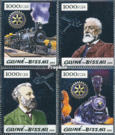 Guinea-Bissau 2926-2929 (kompl. Ausgabe) Postfrisch 2005 Dampfzüge Und Jules Verne - Guinée-Bissau