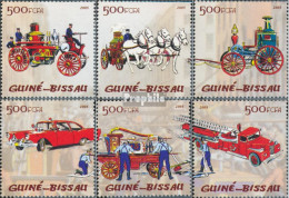 Guinea-Bissau 2909-2914 (kompl. Ausgabe) Postfrisch 2005 Feuerwehrautos - Guinée-Bissau
