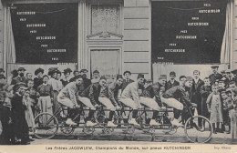 CPA THEME CYCLISME / LES FRERES JACOWLEW / CHAMPIONS DU MONDE SUR PNEUS HUTCHINSON - Cycling