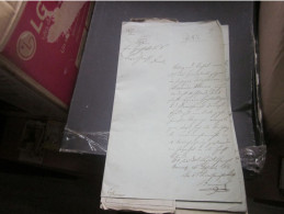 Old Manuscript With Signatures Neusatz Novi Sad Ujvidek 1854 - Historical Documents