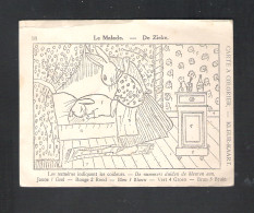 KLEUR-KAART - DE ZIEKE - LE MALADE - PEPERKOEK  VAN RAEMDONCK & PAUWELS - ST. NIKLAAS W.(2 Scans) (11.935 ) - Contes, Fables & Légendes