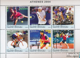 Guinea-Bissau 2517-2522 Kleinbogen (kompl. Ausgabe) Postfrisch 2003 Olympische Sommerspiele - Guinée-Bissau