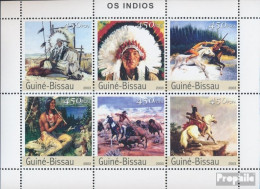 Guinea-Bissau 2357-2362 Kleinbogen (kompl. Ausgabe) Postfrisch 2003 Amerikanische Indianer - Guinée-Bissau
