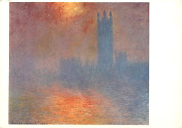 Art - Peinture - Claude Monet - Soleil Perçant à Travers Le Brouillard. 1904 - The Houses Of Parliamenf : The Sun Coming - Malerei & Gemälde