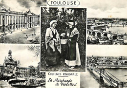 31 - Toulouse - Multivues - Mention Photographie Véritable - Folklore - Carte Dentelée - CPSM Grand Format - Voir Scans  - Toulouse