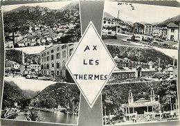 09 - Ax Les Thermes - Multivues - Automobiles - Carte Dentelée - CPSM Grand Format - Voir Scans Recto-Verso - Ax Les Thermes