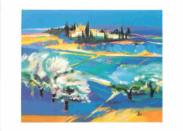 Art - Peinture - Villa - Provence Bleue - CPM - Voir Scans Recto-Verso - Paintings