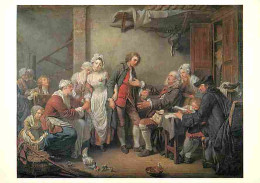 Art - Peinture - Jean Baptiste Greuze - L'accordée De Village - CPM - Voir Scans Recto-Verso - Pittura & Quadri