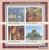 Guinea-Bissau 2116-2119 Kleinbogen (kompl. Ausgabe) Postfrisch 2003 300 Jahre St. Petersburg - Guinée-Bissau