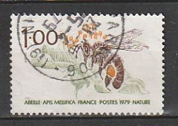 Protection De La Nature - L'Abeille (Apis Mellifica) - 1f. - Yt 2039 - Sépia, Olive Et Ocre - Oblitéré - Année 1979 - - Gebraucht