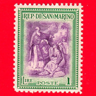 Nuovo - ML - SAN MARINO - 1947 - Ricostruzione Alberoniana - San Marino Rialza La Repubblica, Opera Di P.Batoni - 1 - Nuovi