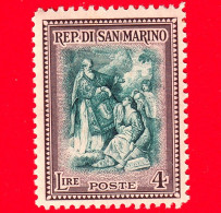 Nuovo - ML - SAN MARINO - 1947 - Ricostruzione Alberoniana - San Marino Rialza La Repubblica, Opera Di P.Batoni - 4 - Nuovi