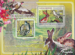 Guinea-Bissau Block 646 (kompl. Ausgabe) Postfrisch 2008 Savannah-Kaninchen, Greifvögel - Guinée-Bissau