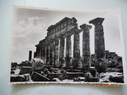Cartolina  Viaggiata "CASTELVETRANO Selinunte Acropoli - Tempio C" 1952 - Trapani