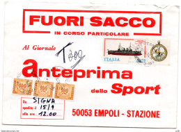 Navi '78 Lire 170 Isolato E Tassato Su Busta "Fuori Sacco" - 1946-60: Marcophilie