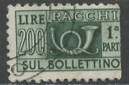 Italie - Italy - Italien Colis Postal 1956-66 Y&T N°CP83 - Michel N°PPM94 (o) - 200l Pacchi - Paketmarken